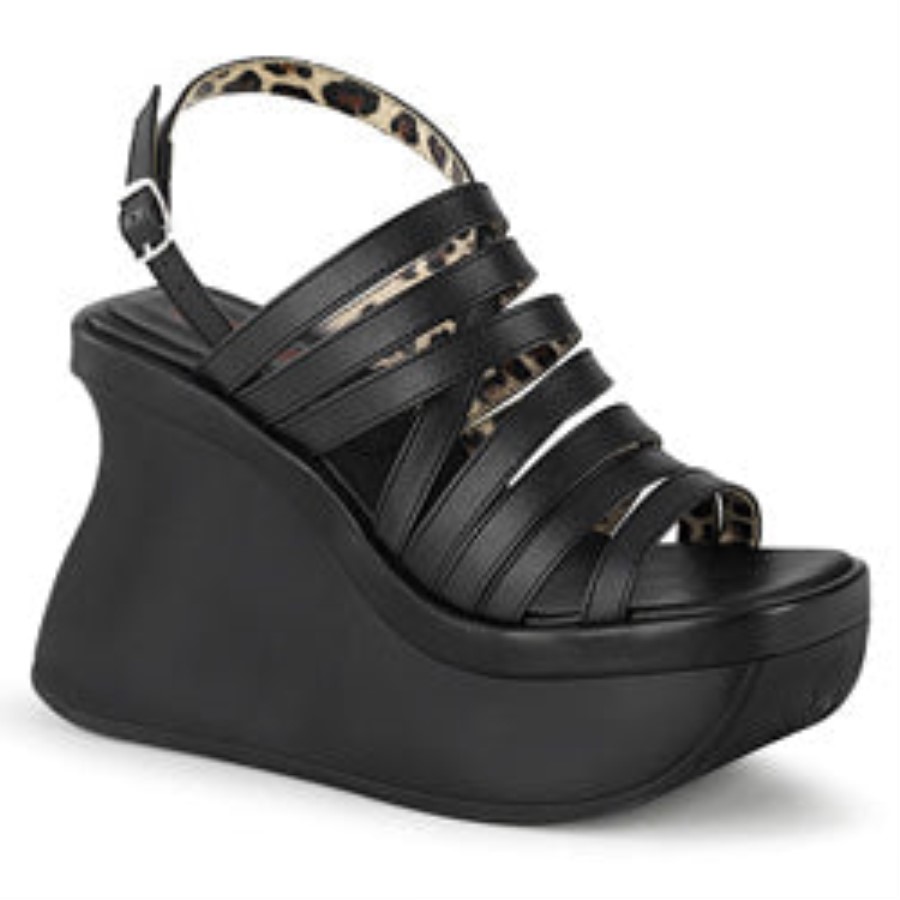 Pace-33 Black Vegan Leather Demonia Australia