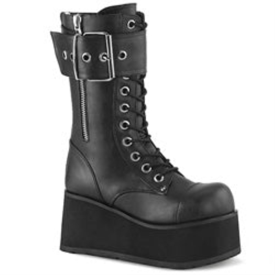Petrol-150 Black Vegan Leather Demonia Australia