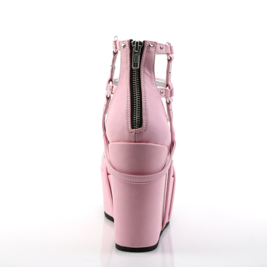 Poison-25-2 Demonia Australia Pink Vegan Leather