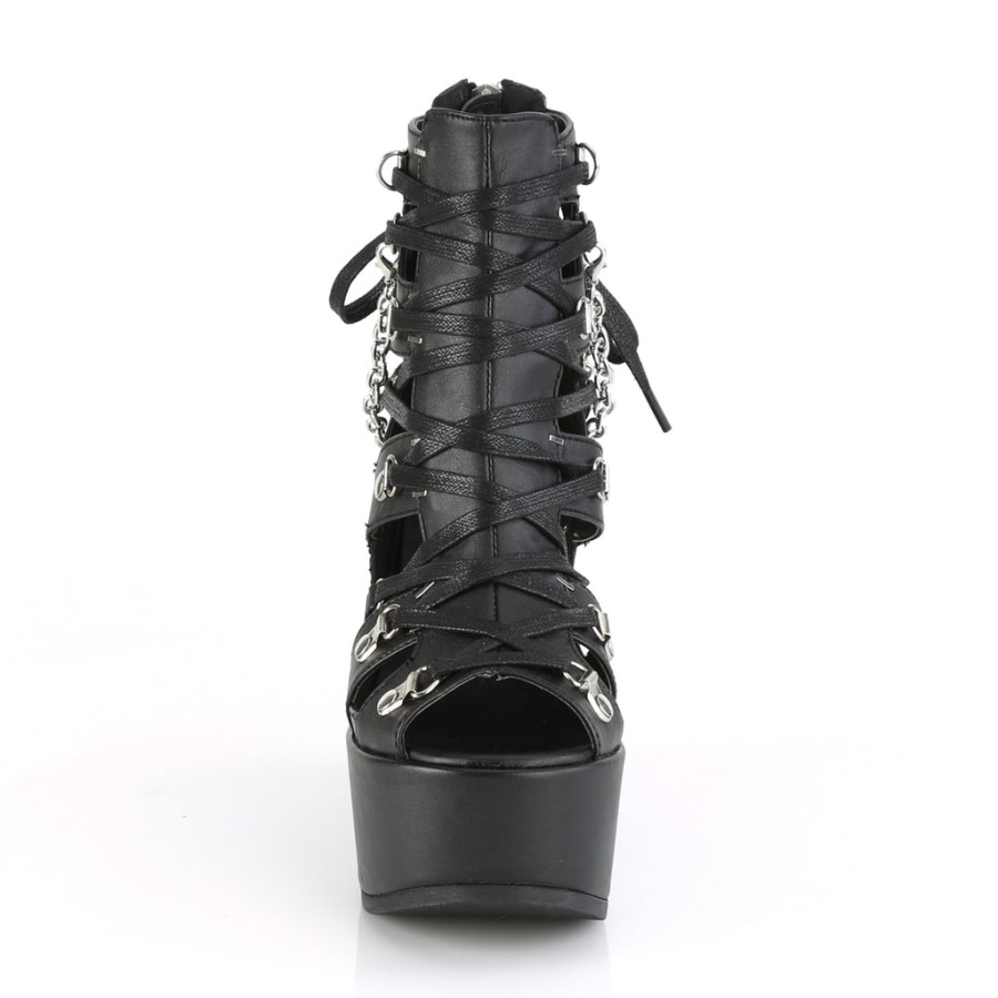 Poison-95 Black Vegan Leather Demonia Australia