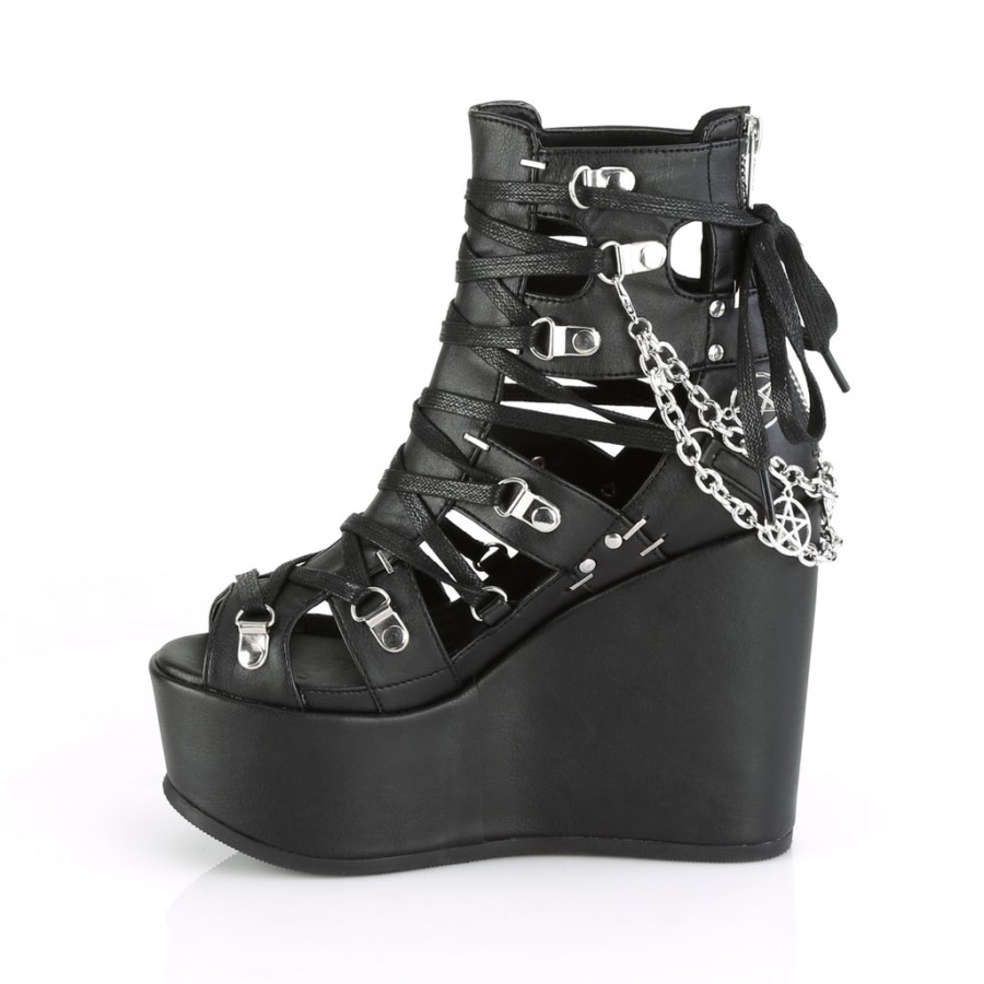 Poison-95 Black Vegan Leather Demonia Australia