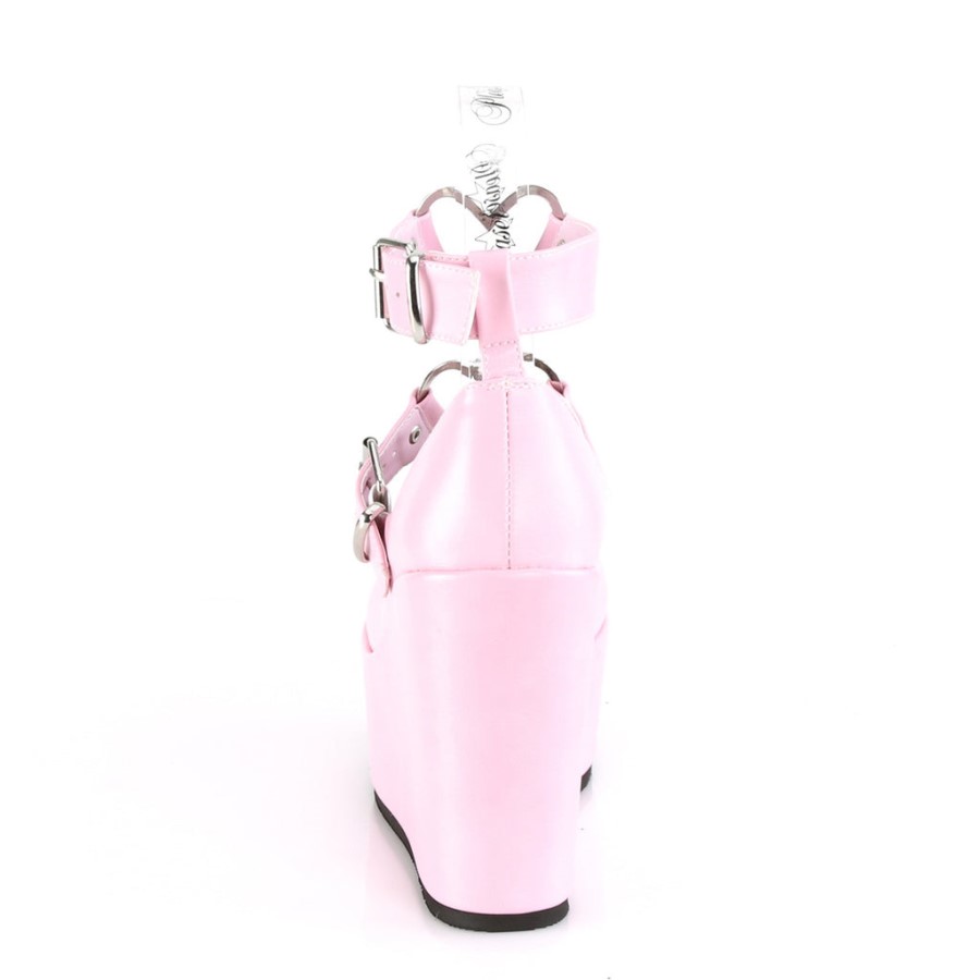 Poison-99-2 Demonia Australia Baby Pink Vegan Leather