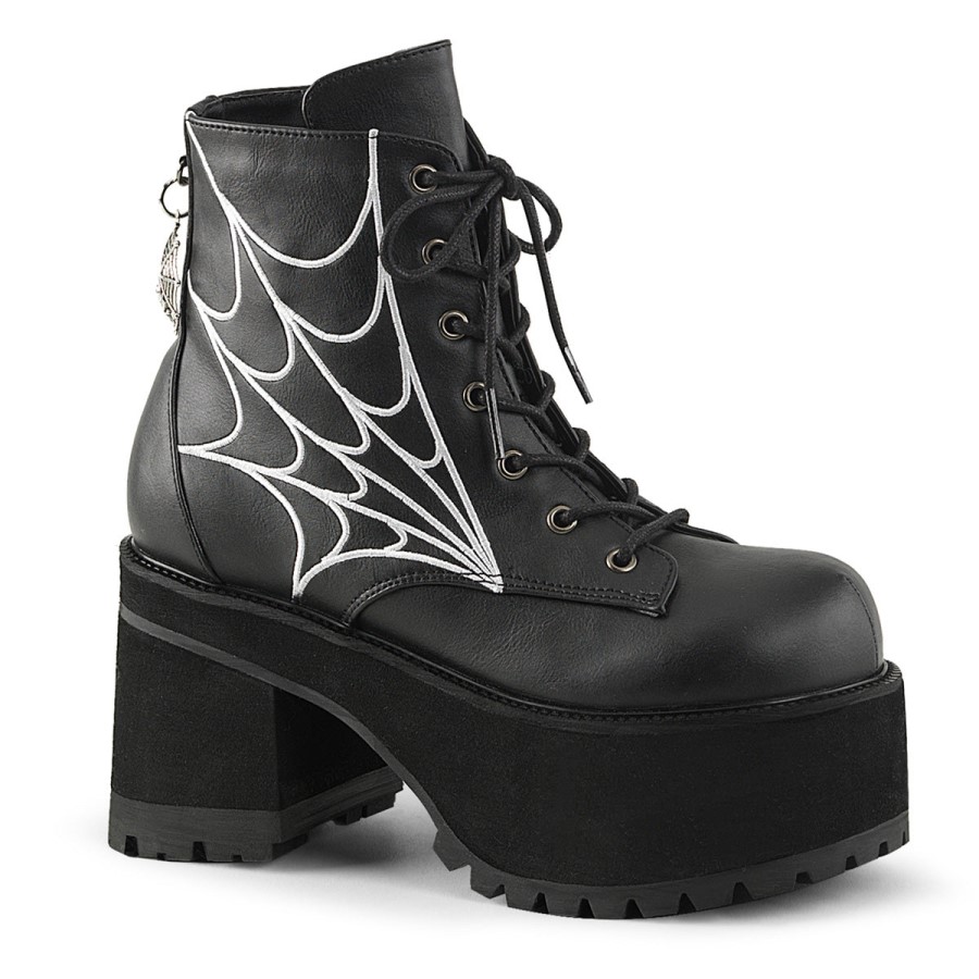 Ranger-105 Demonia Australia Black Vegan Leather