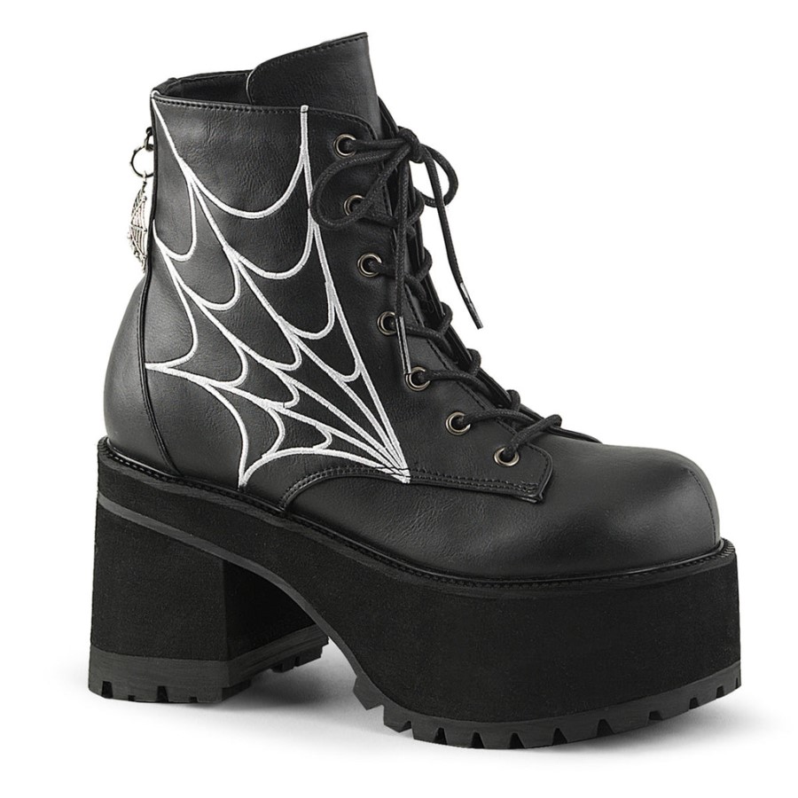 Ranger-105 Demonia Australia Black Vegan Leather