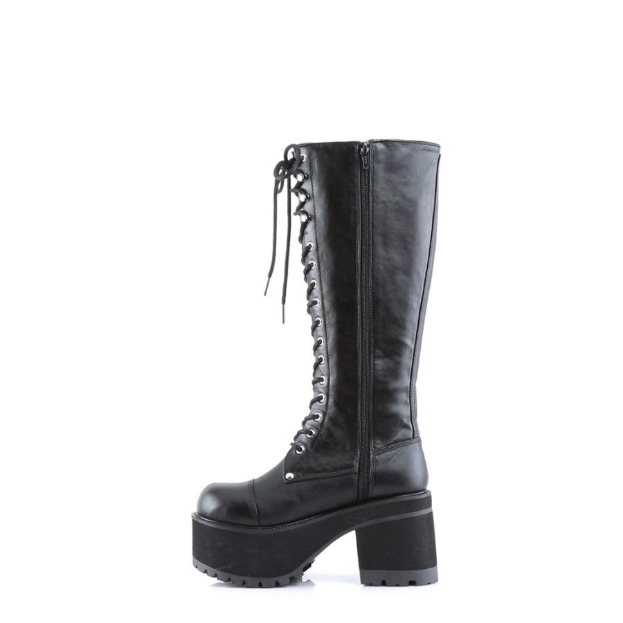 Ranger-302 Black Vegan Leather Demonia Australia