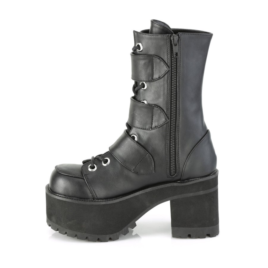 Ranger-308 Black Vegan Leather Demonia Australia