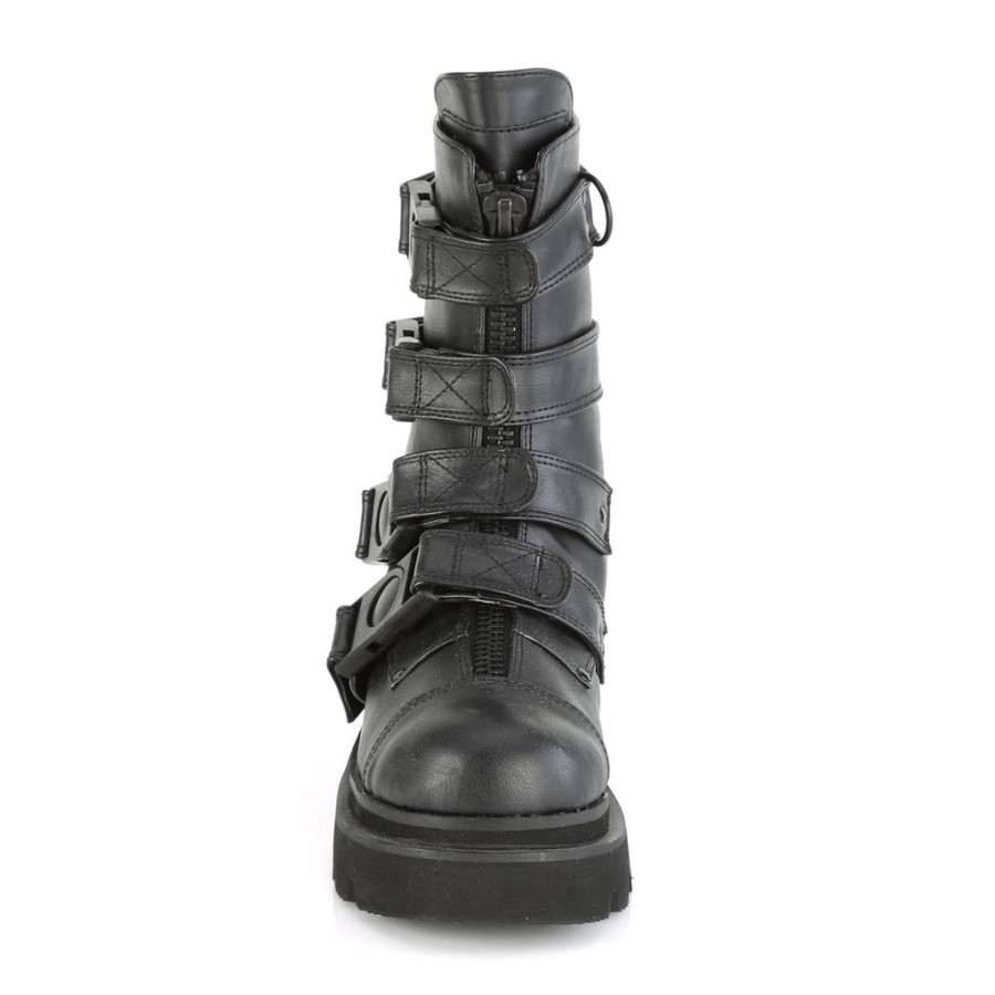 Renegade-55 Demonia Australia Black Vegan Leather