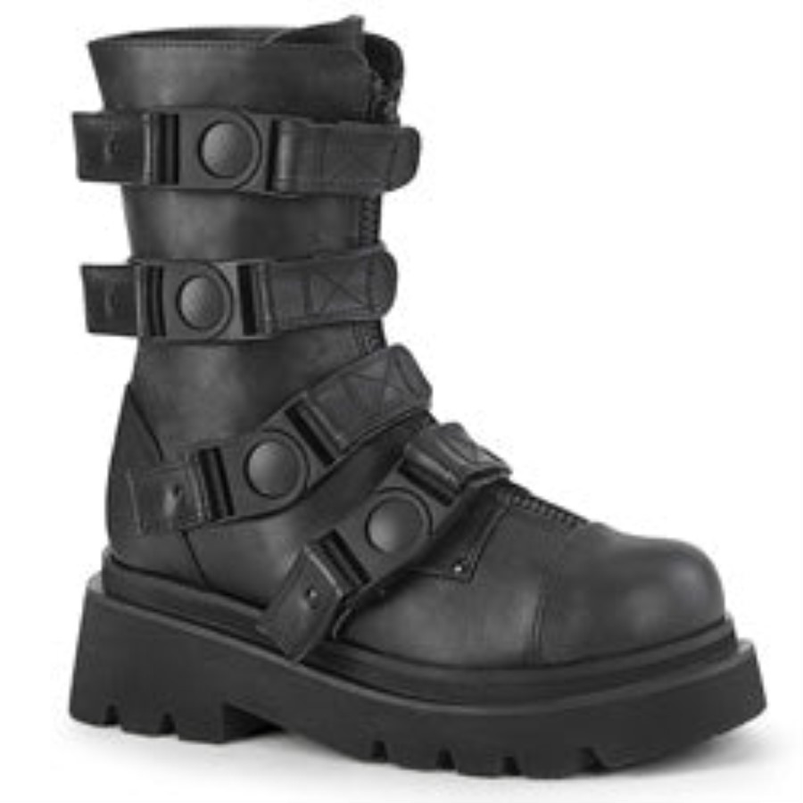 Renegade-55 Demonia Australia Black Vegan Leather