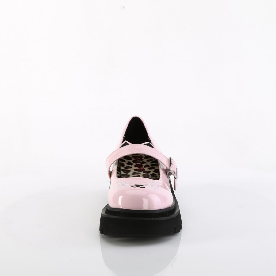 Renegade-56 Baby Pink Patent Demonia Australia