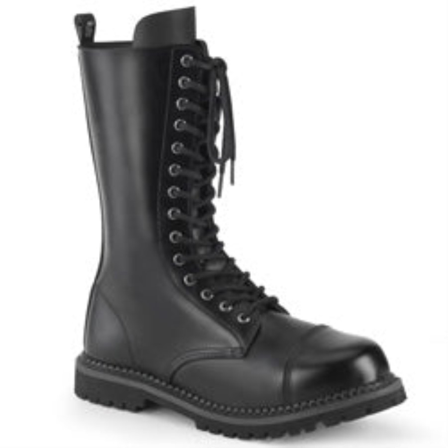 Riot-14 Demonia Australia Black Leather