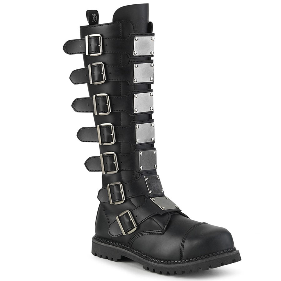 Riot-21Mp Black Vegan Leather Demonia Australia