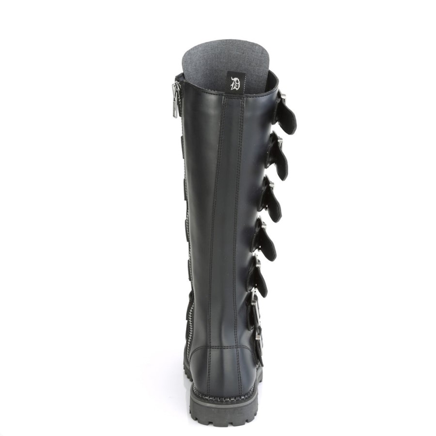 Riot-21Mp Black Vegan Leather Demonia Australia