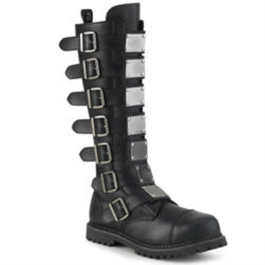 Riot-21Mp Black Vegan Leather Demonia Australia
