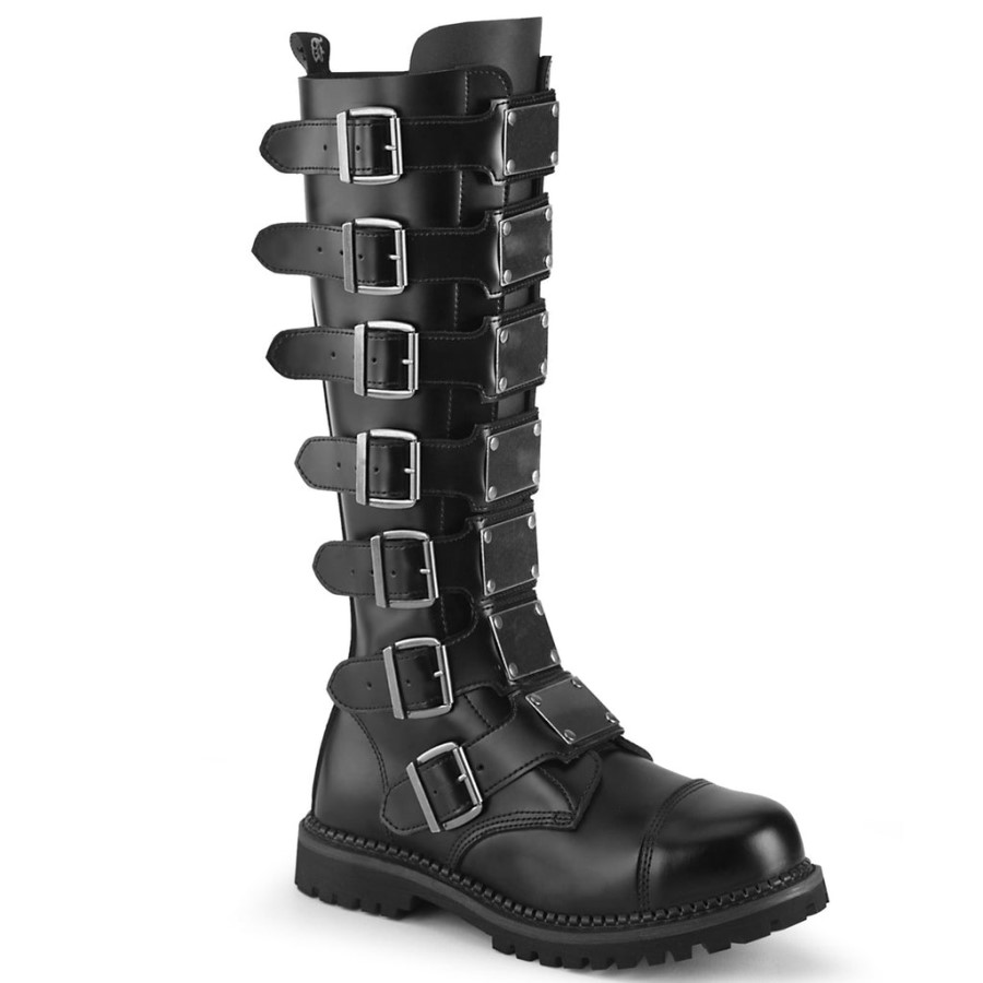 Riot-21Mp Demonia Australia Black Leather