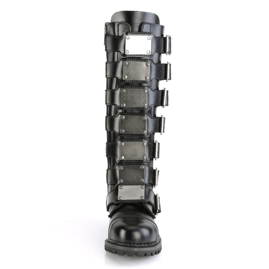 Riot-21Mp Demonia Australia Black Leather