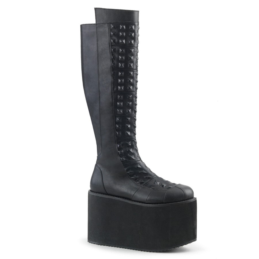 Rot-13 Demonia Australia Black Faux Leather
