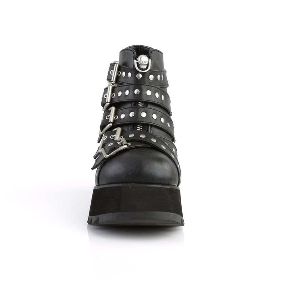 Scene-30 Demonia Australia Black Vegan Leather