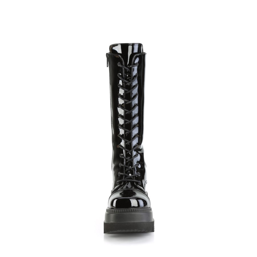 Shaker-72 Black Patent Demonia Australia