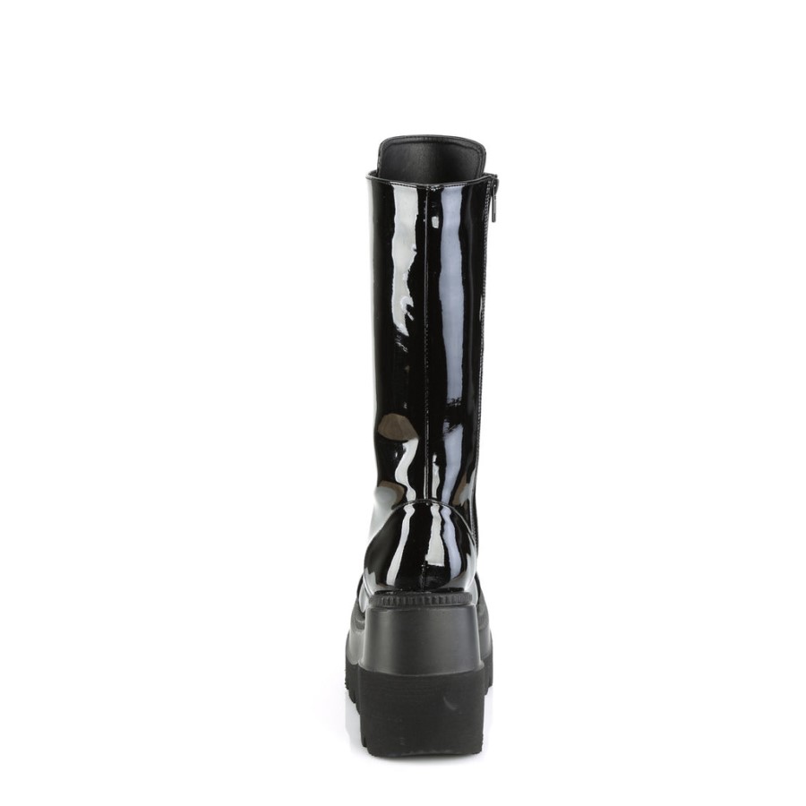 Shaker-72 Black Patent Demonia Australia
