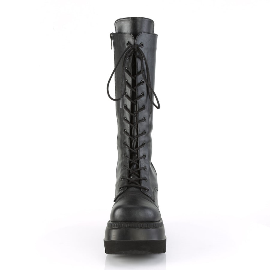 Shaker-72 Demonia Australia Black Vegan Leather