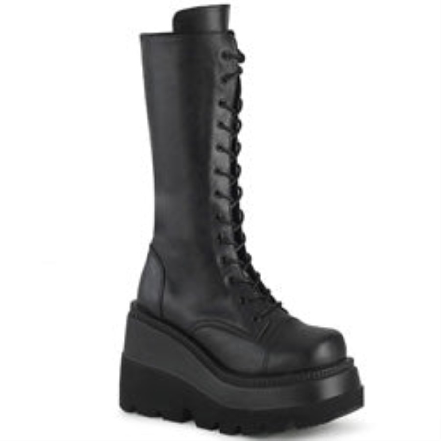 Shaker-72 Demonia Australia Black Vegan Leather