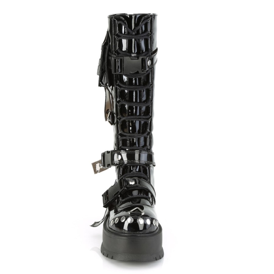 Slacker-260 Demonia Australia Black Patent