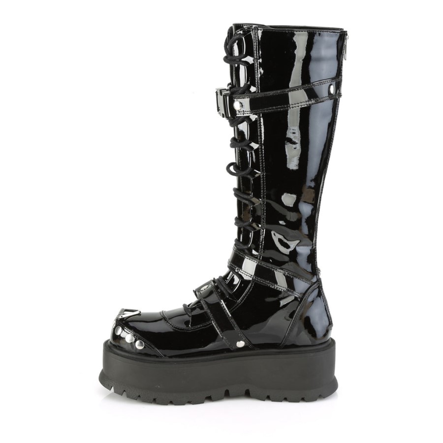 Slacker-260 Demonia Australia Black Patent