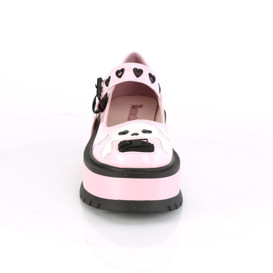 Slacker-27 Baby Pink Hologram Demonia Australia