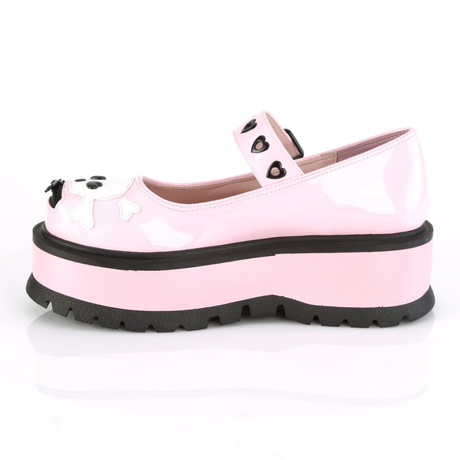 Slacker-27 Baby Pink Hologram Demonia Australia