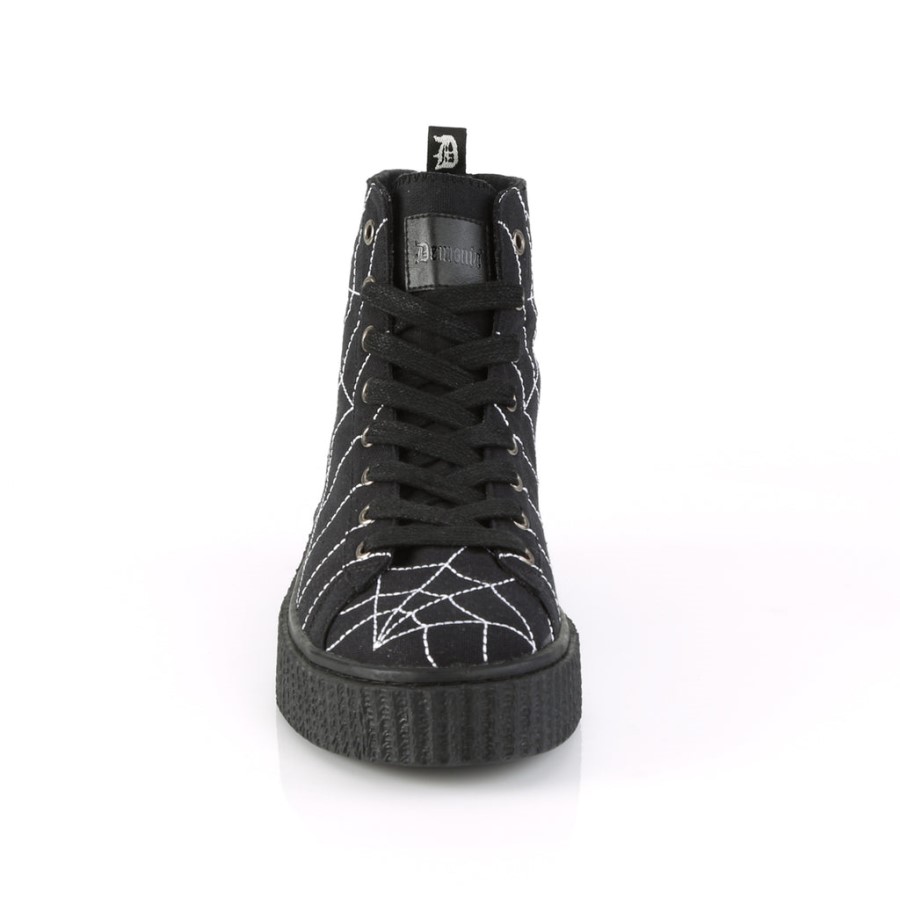 Sneeker-250 Black Canvas Demonia Australia