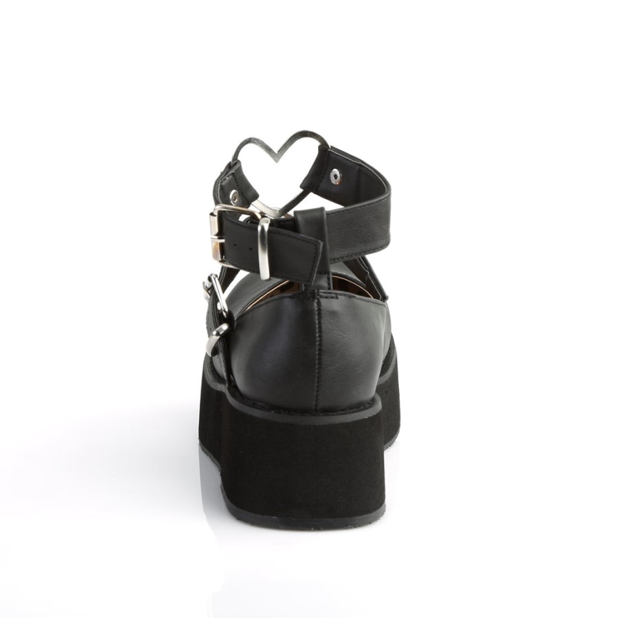 Sprite-02 Black Vegan Leather Demonia Australia