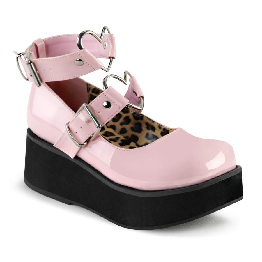 Sprite-02 Demonia Australia Baby Pink Patent