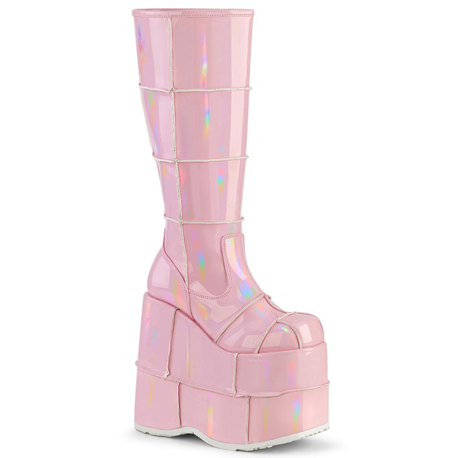 Stack-301 Baby Pink Hologram Demonia Australia