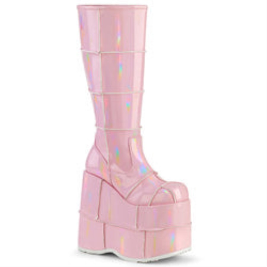 Stack-301 Baby Pink Hologram Demonia Australia