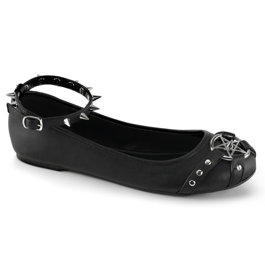 Star-23 Black Vegan Leather Demonia Australia