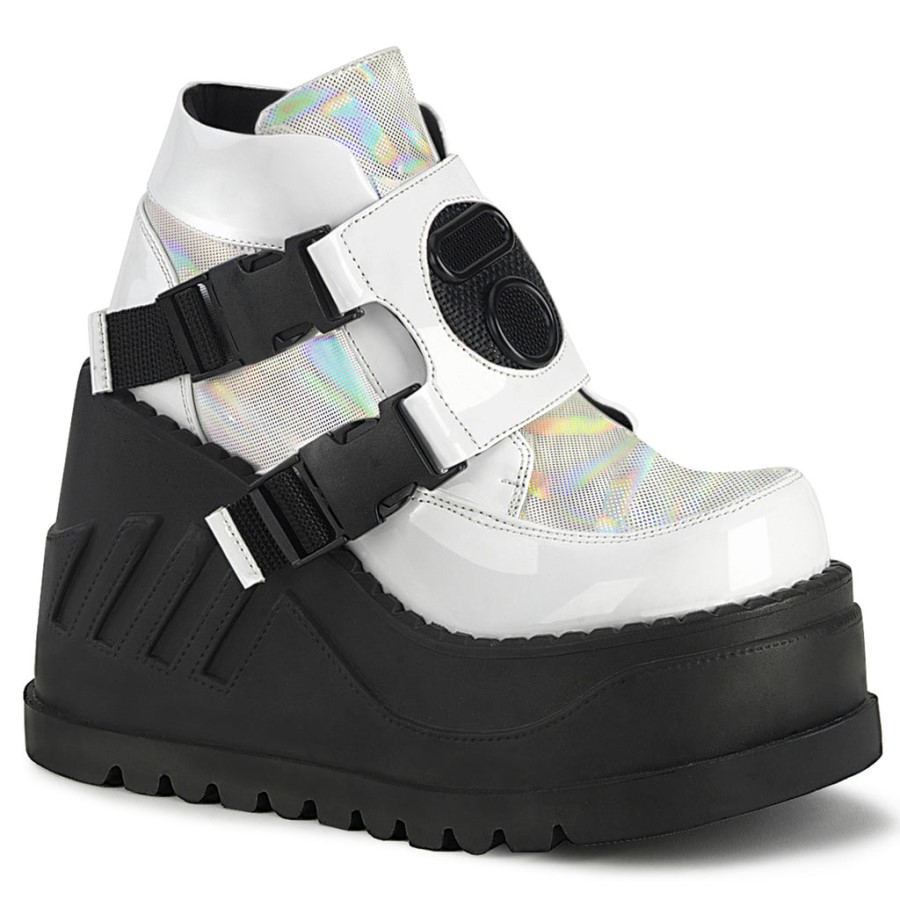 Stomp-15 Demonia Australia White Patent-Multi