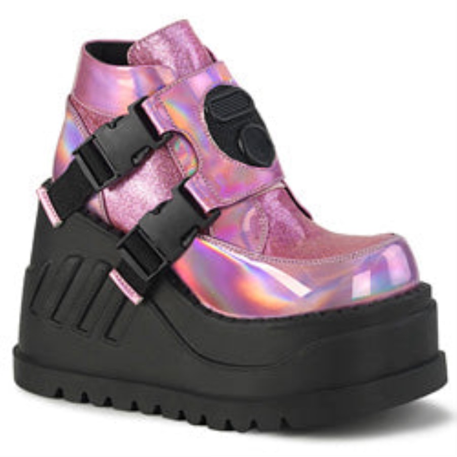 Stomp-15 Pink Hologram-Glitter Demonia Australia