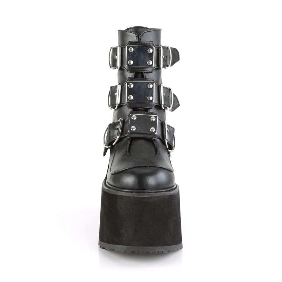 Swing-105 Black Vegan Leather Demonia Australia