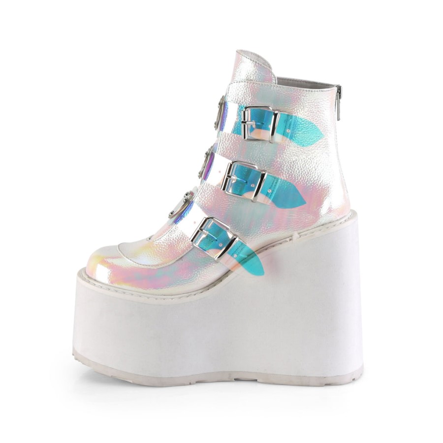 Swing-105 Demonia Australia Pearl Iridescent Vegan Leather