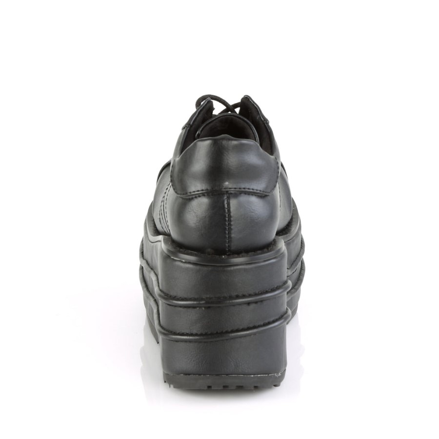 Tempo-08 Black Vegan Leather Demonia Australia