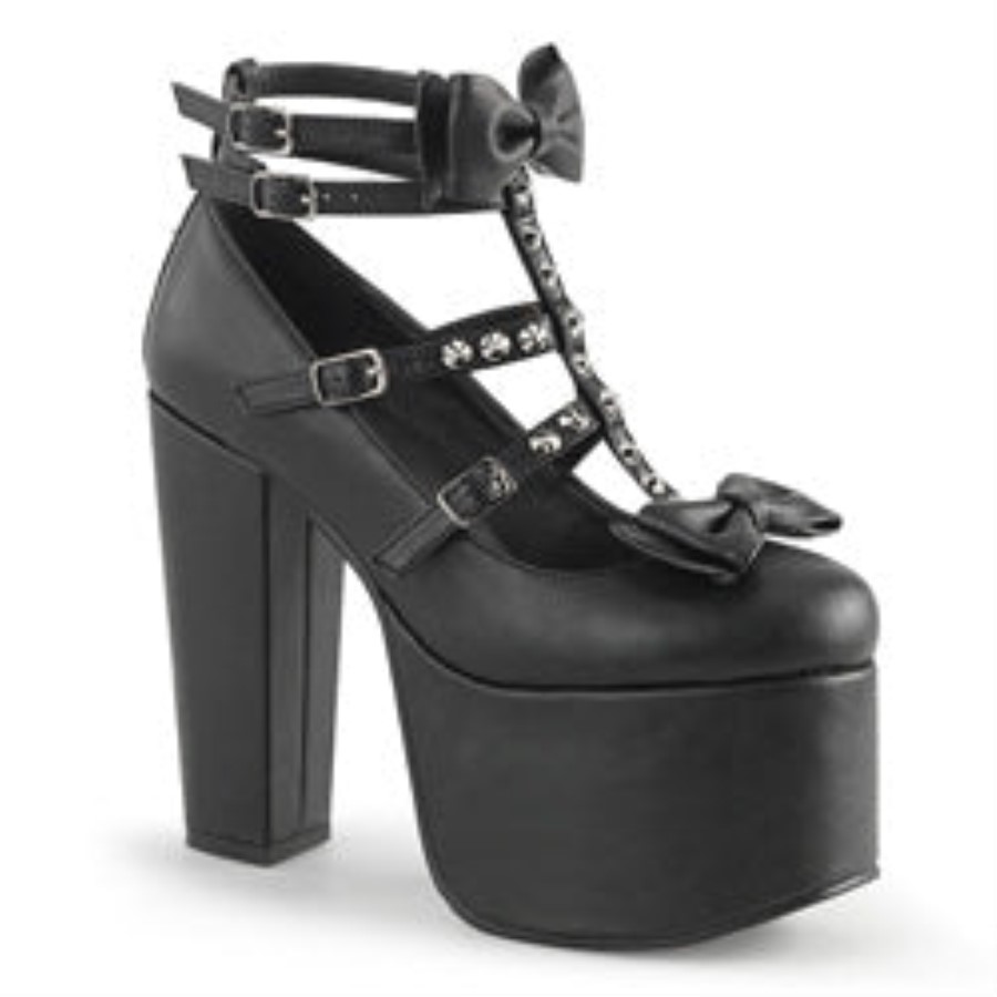Torment-600 Demonia Australia Black Vegan Leather