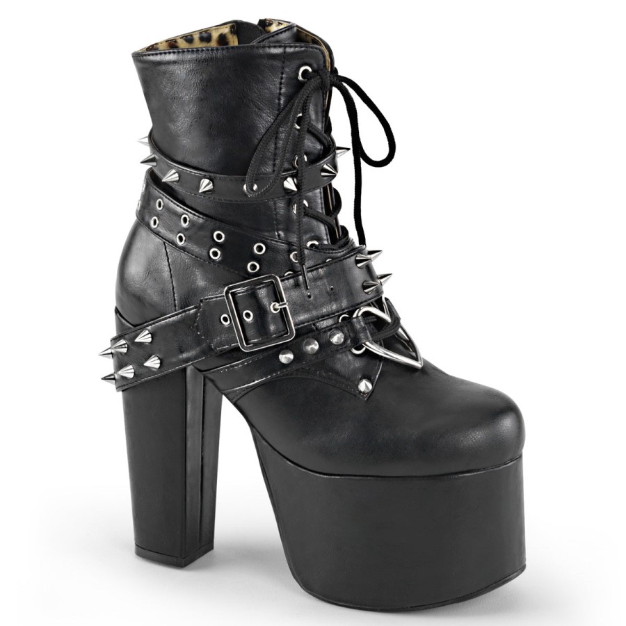 Torment-700 Black Vegan Leather Demonia Australia