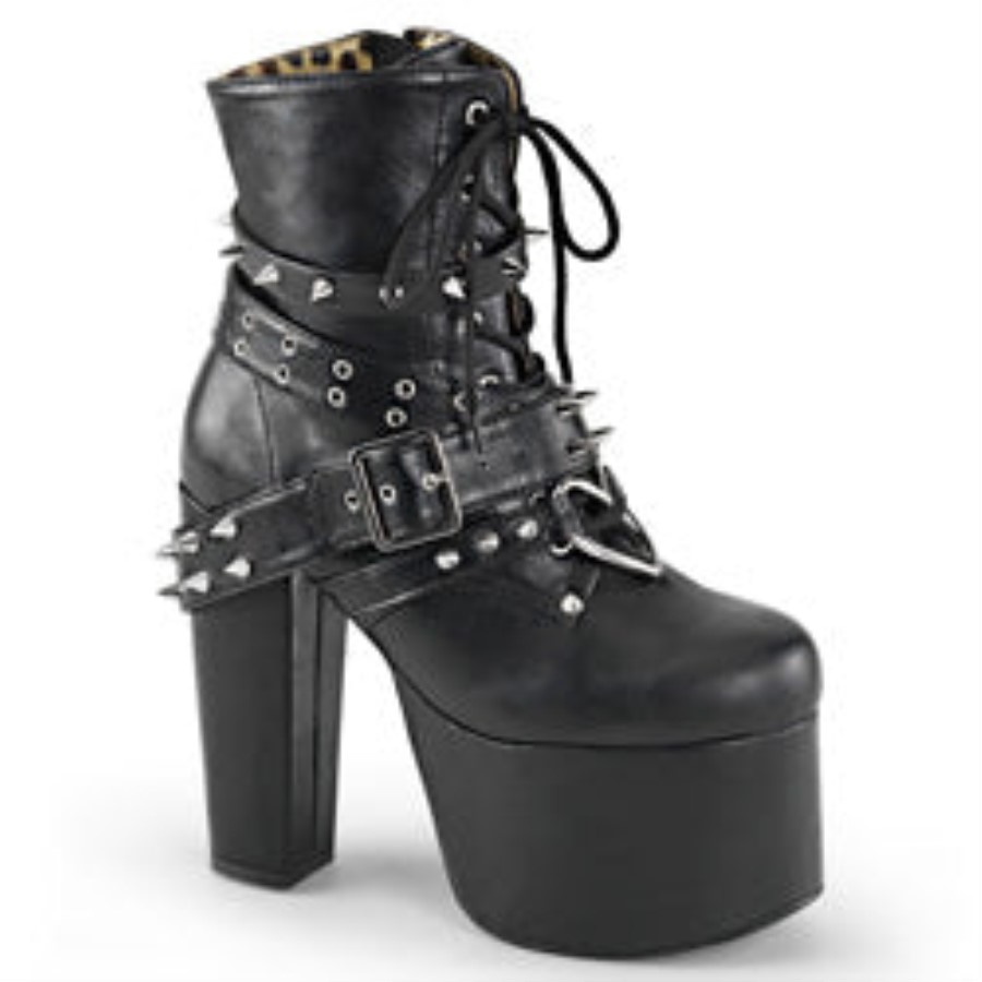 Torment-700 Black Vegan Leather Demonia Australia