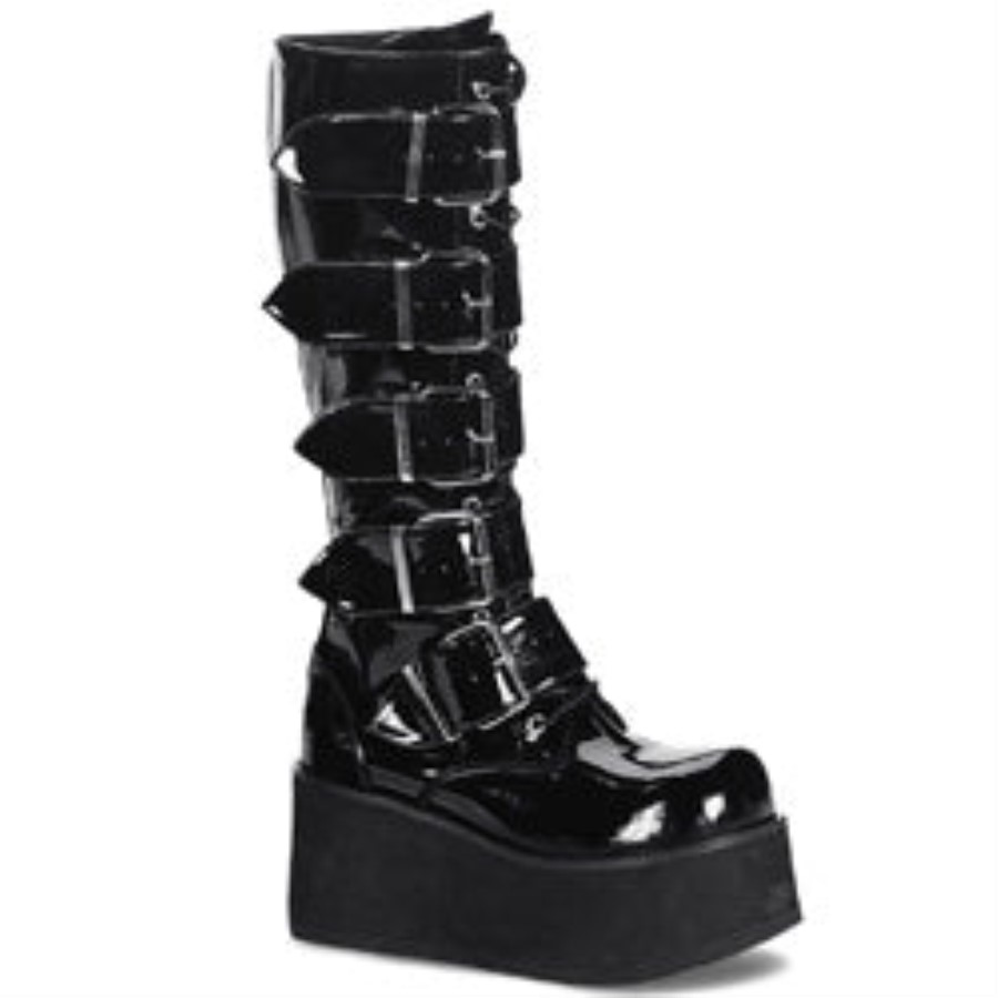 Trashville-518 Black Patent Demonia Australia