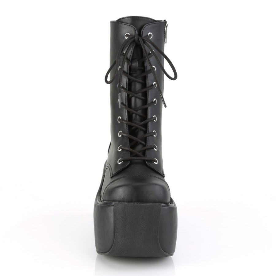 Violet-120 Black Vegan Leather Demonia Australia