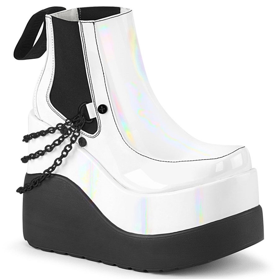 Void-50 White Holo Patent Demonia Australia