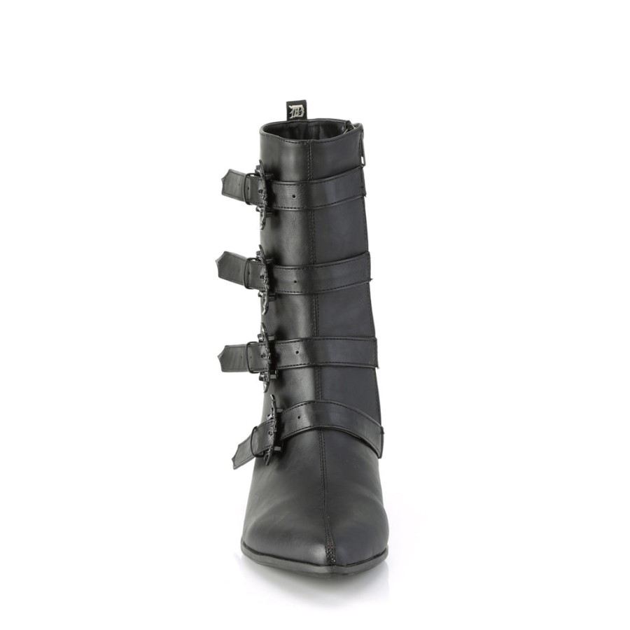 Warlock-110-B Demonia Australia Black Vegan Leather