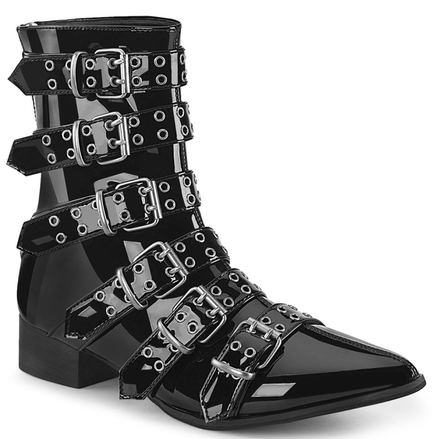 Warlock-70 Black Patent Demonia Australia