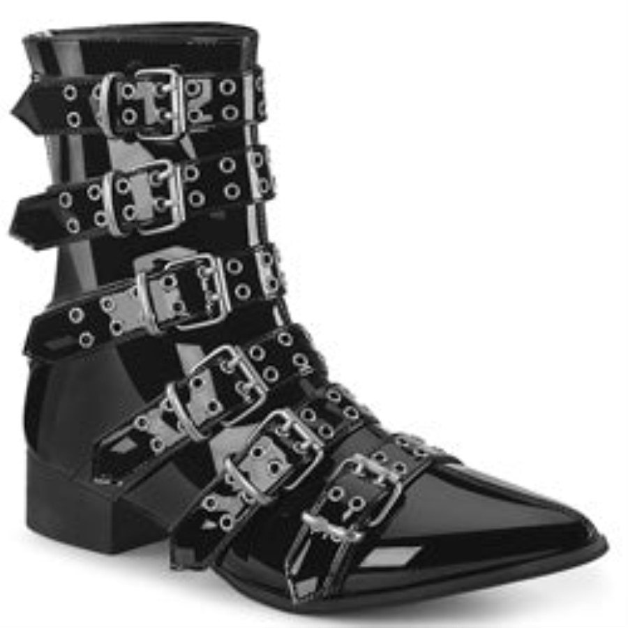 Warlock-70 Black Patent Demonia Australia