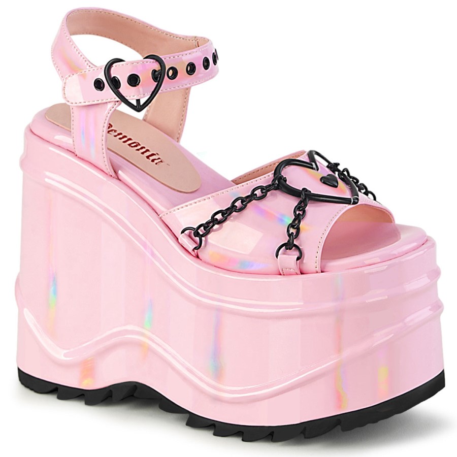 Wave-09 Baby Pink Hologram Demonia Australia